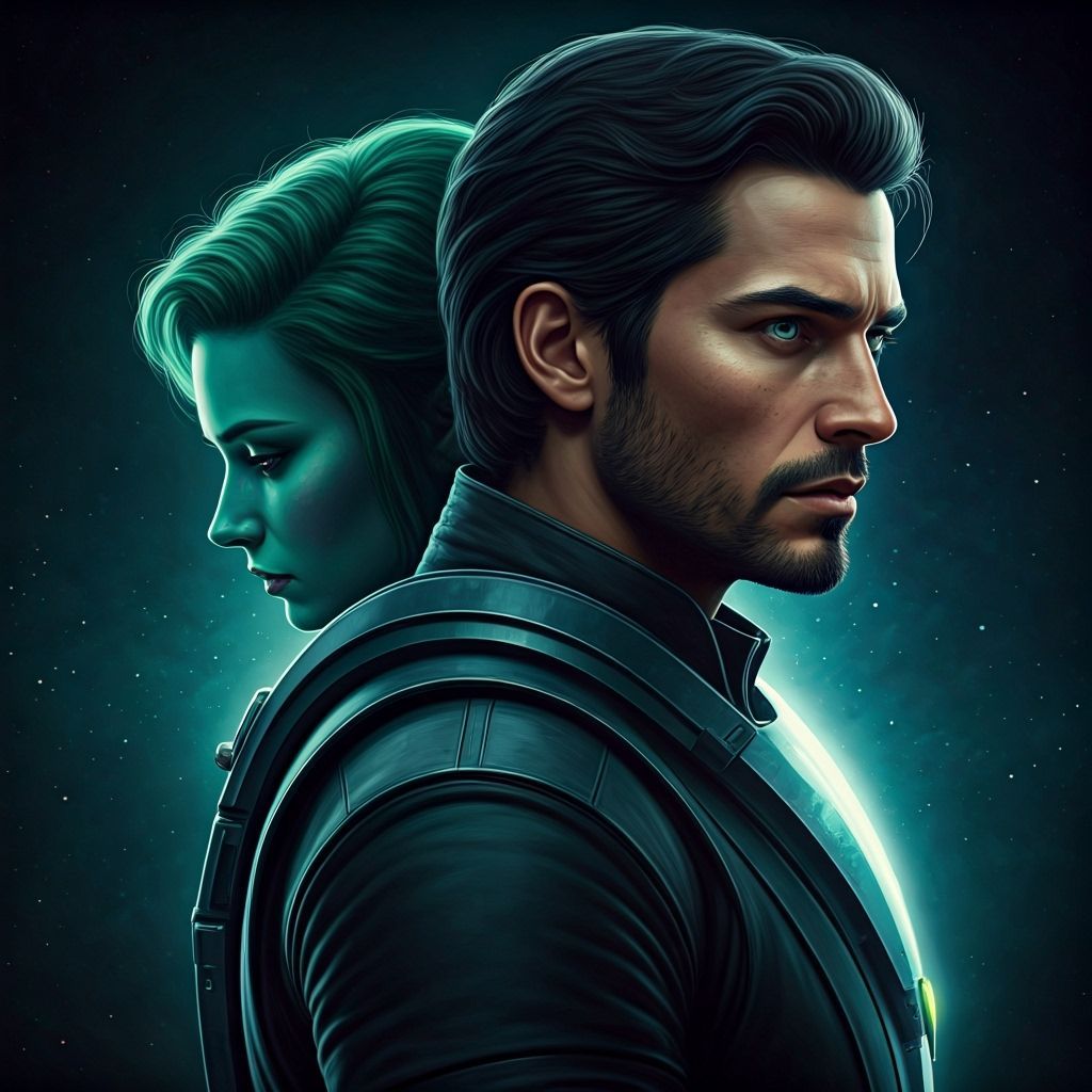 Sci-Fi Adventure: The Decepter Voyage in Collage Style