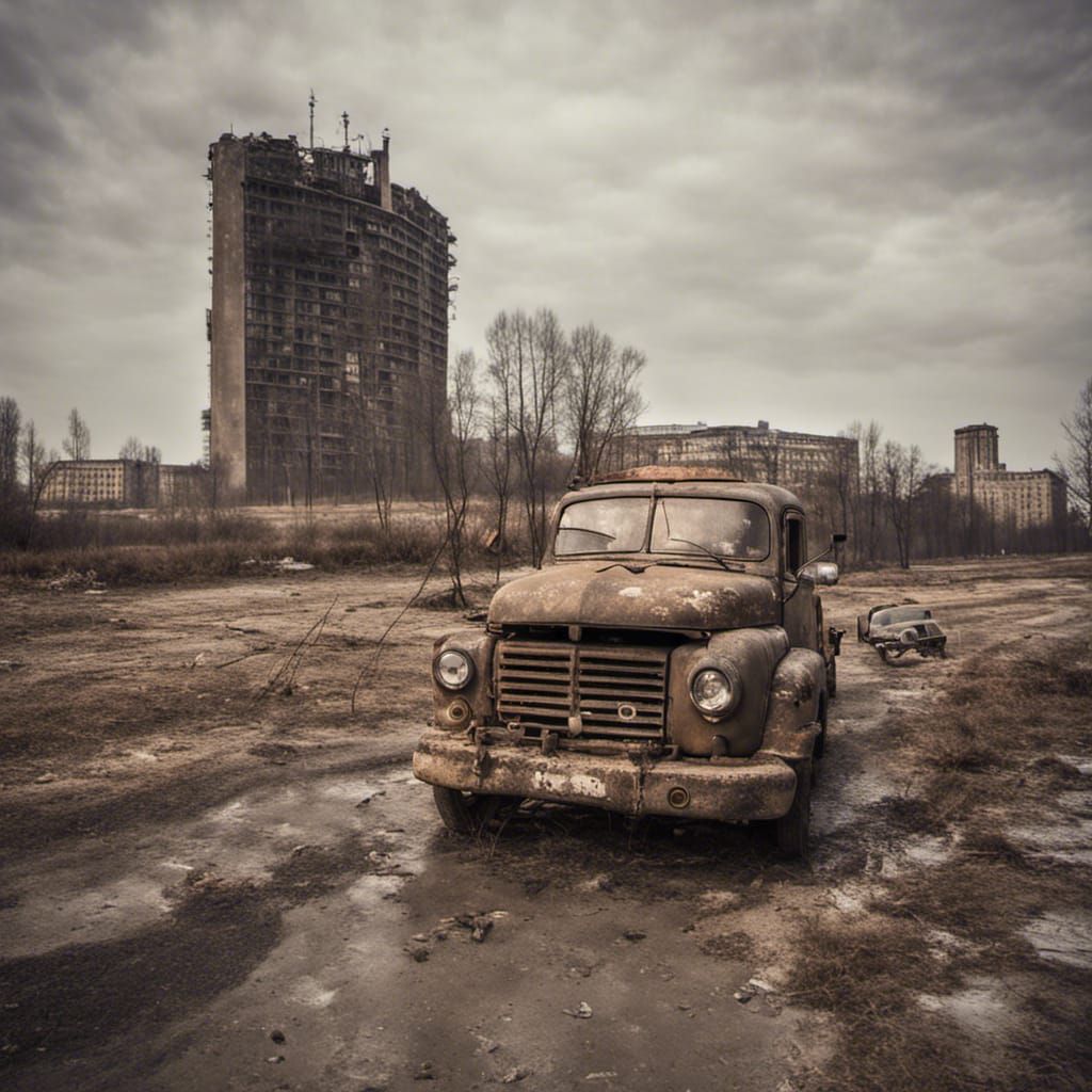 Post-Apocalyptic Nuclear Winter in Moscow