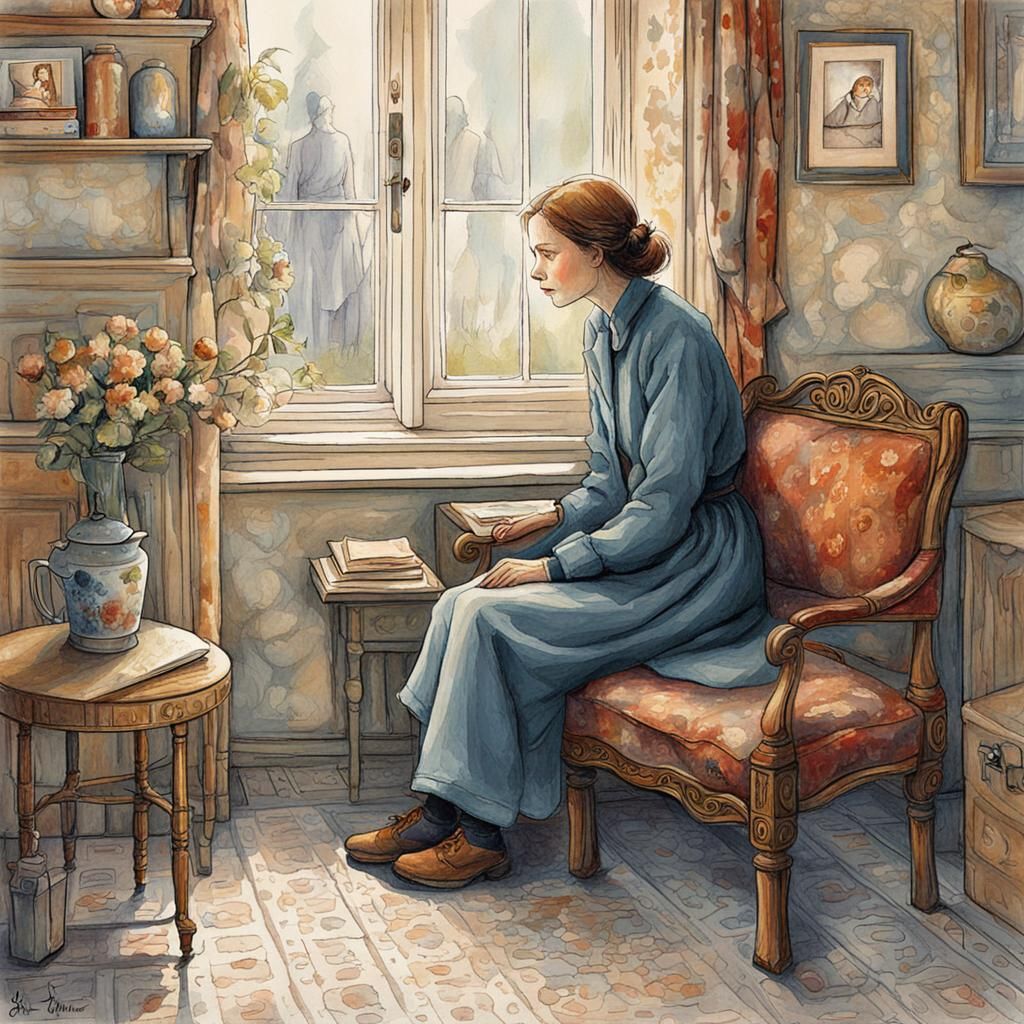 Enchanting Fairytale Illustration: A Whispered Secret