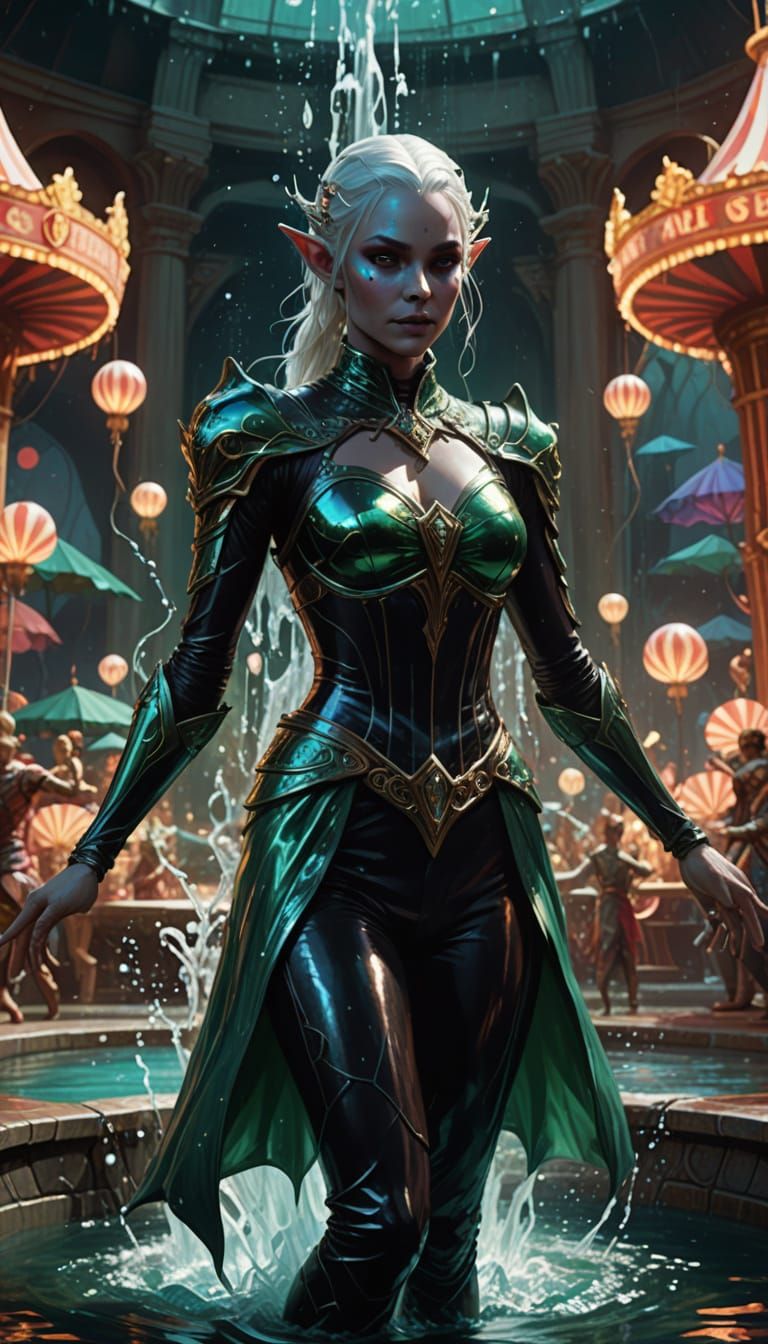 Whimsical Circus Dance in Vibrant Fantasy