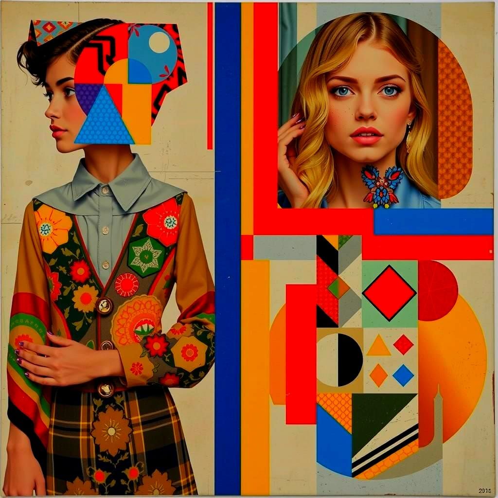 Female Geometric Immersion in Abstract Art