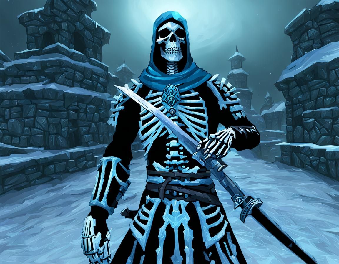 Icy Skeleton Assassin of the Frozen Wastes