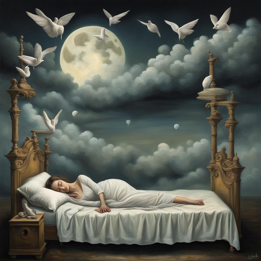 Surreal Dreamscape: Sleep Flowing into Dawn