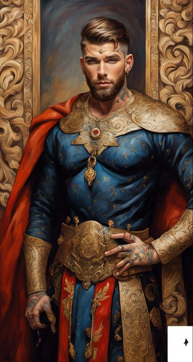 Dane of Themyscira in Regal Oil Portrait