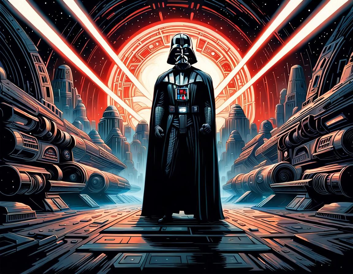 Star Wars Darth Vader Testing the Executor's Death Rays