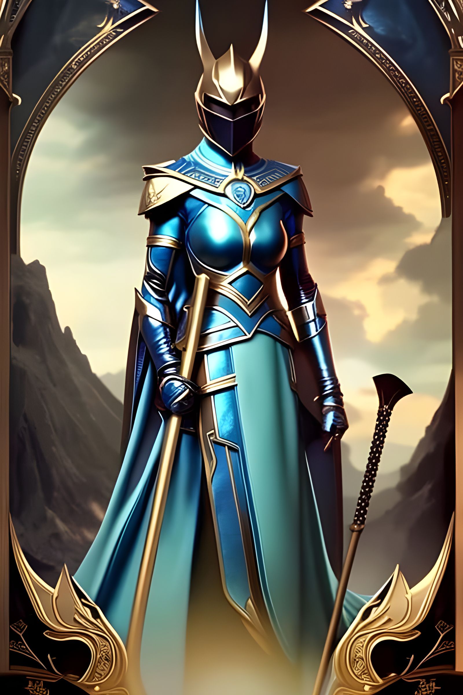 Shovel Knight in Shining Armor, Art Nouveau Style