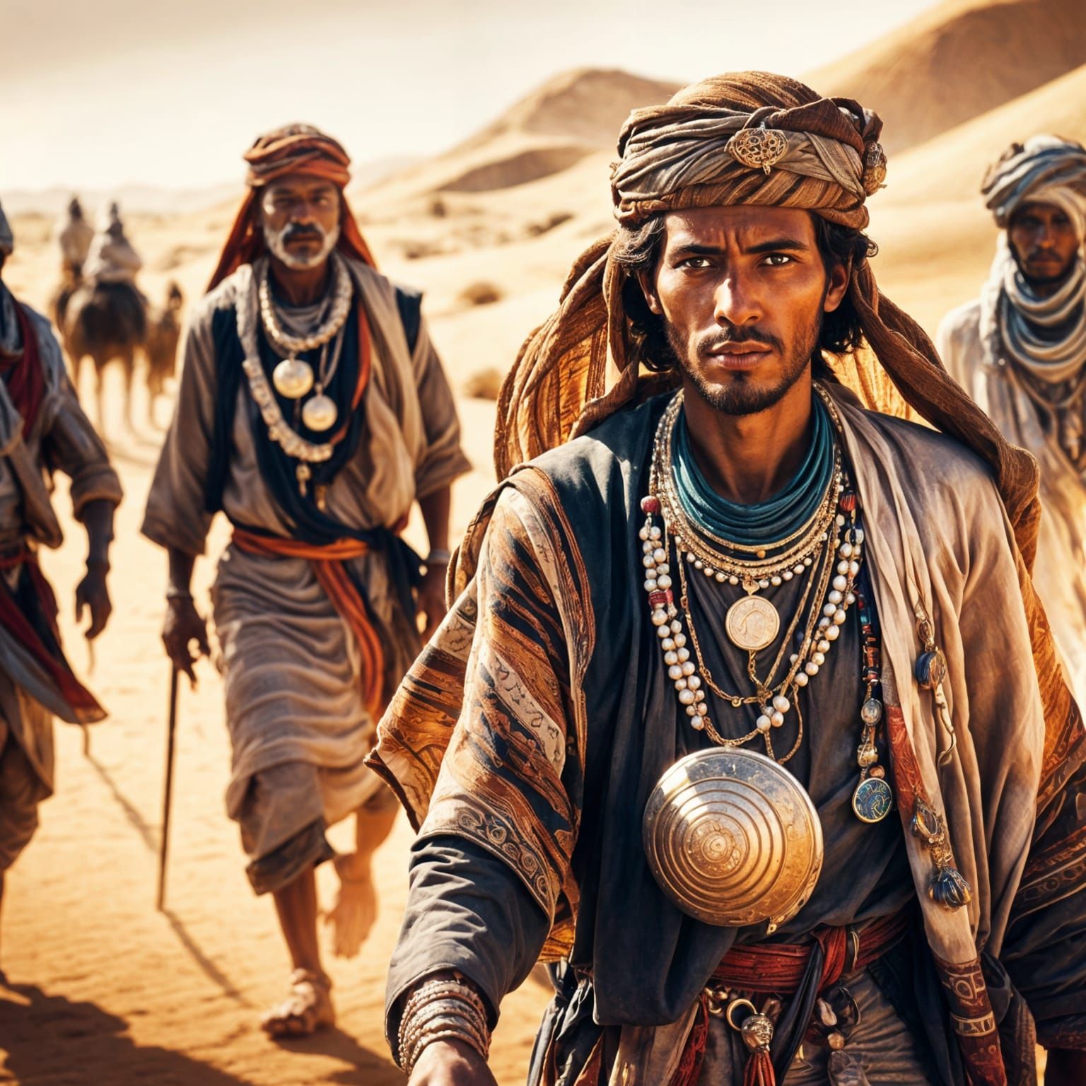 Bedouin Tribe on the Serengeti: Vibrant Scene