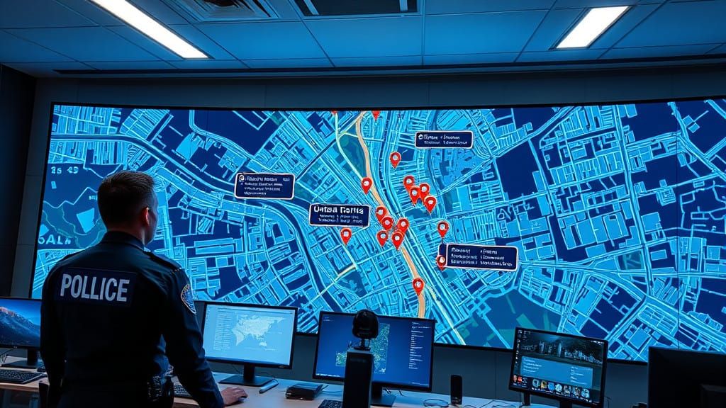 Modern Surveillance Room in Municipal Guard Style