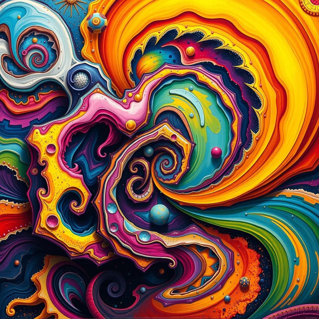Vibrant Abstract Art in 8k Resolution