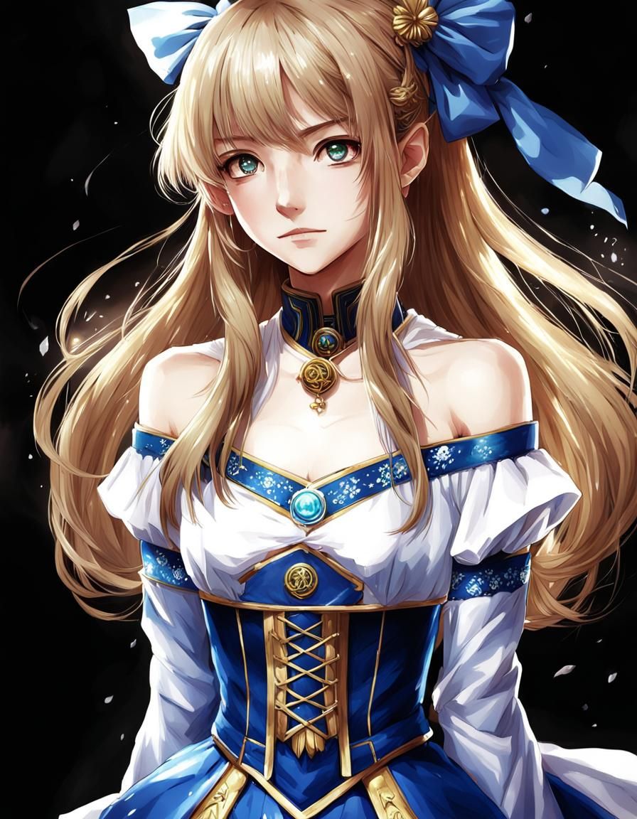 Fantasy Realistic Anime Key Visual in Japanese Manga Style