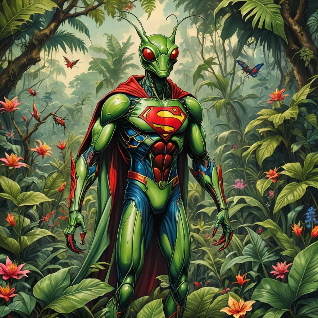 Superman Praying Mantis