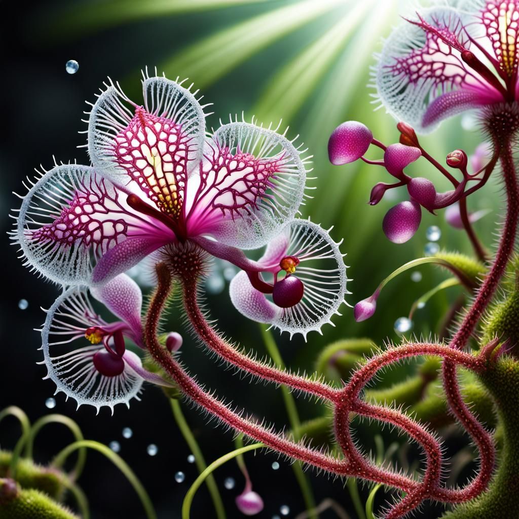 Mesmerizing Orchid Garden with Pixie Nymph