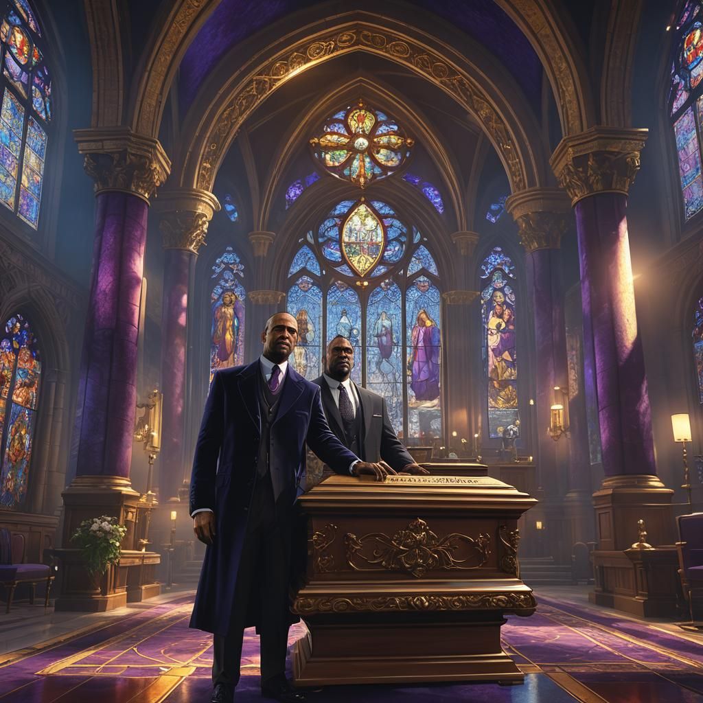 Franklin from GTA V in Gothic Funeral Home