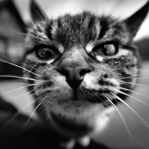 Intimate Wild Cat Portrait in Natural Light