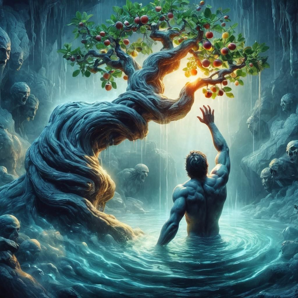 Tantalus's Torment in Hades: A Greek Myth