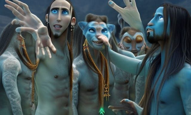 Nicolas Cage as Avatar Character Portrait