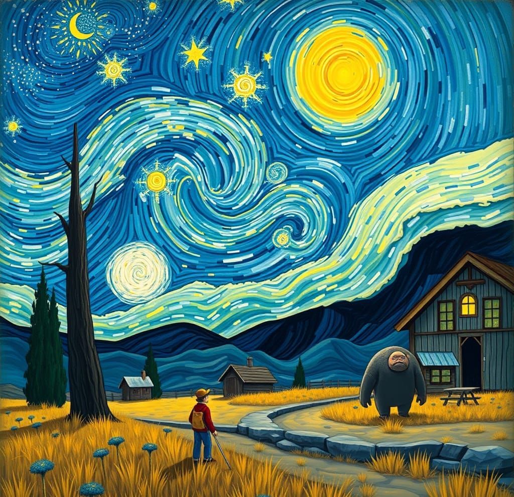 Landscape Inspired by Multiple Art Styles