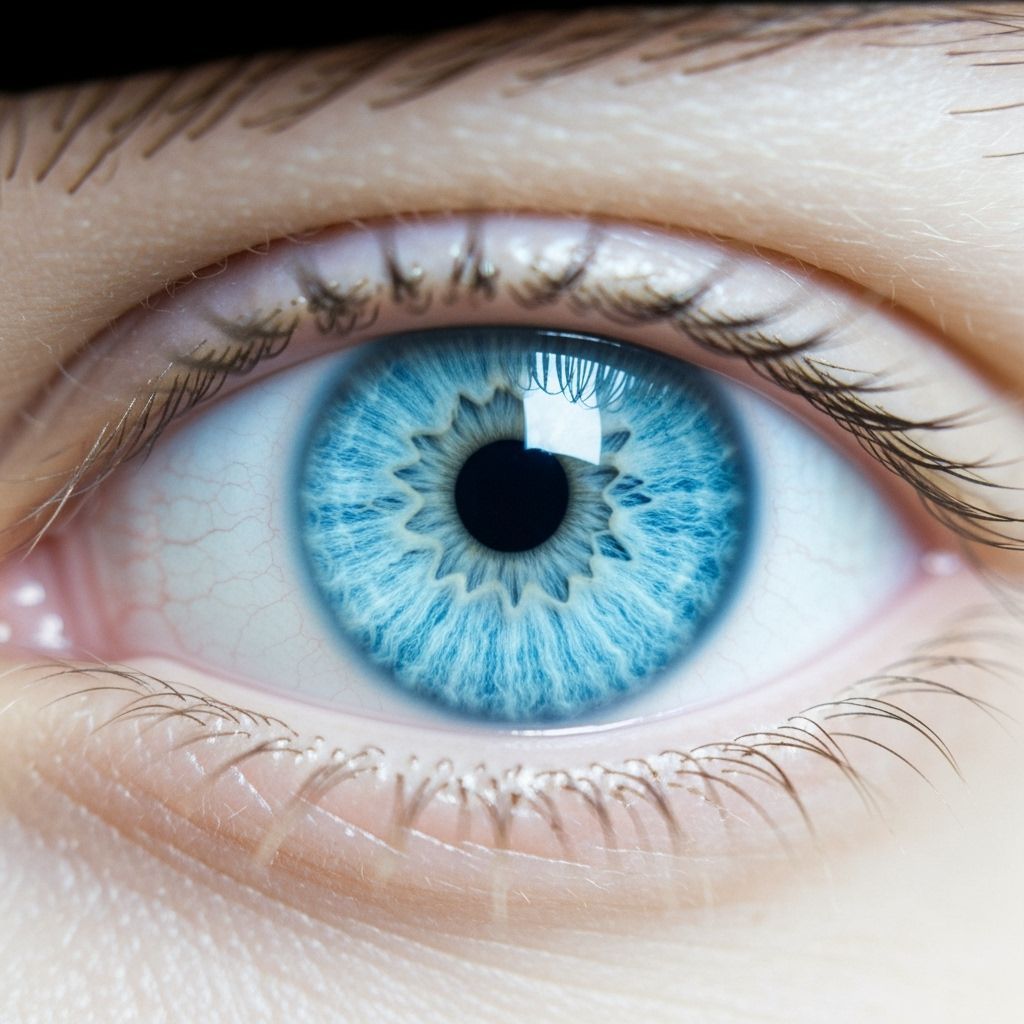 Surreal Light Blue Eye Macro Shot