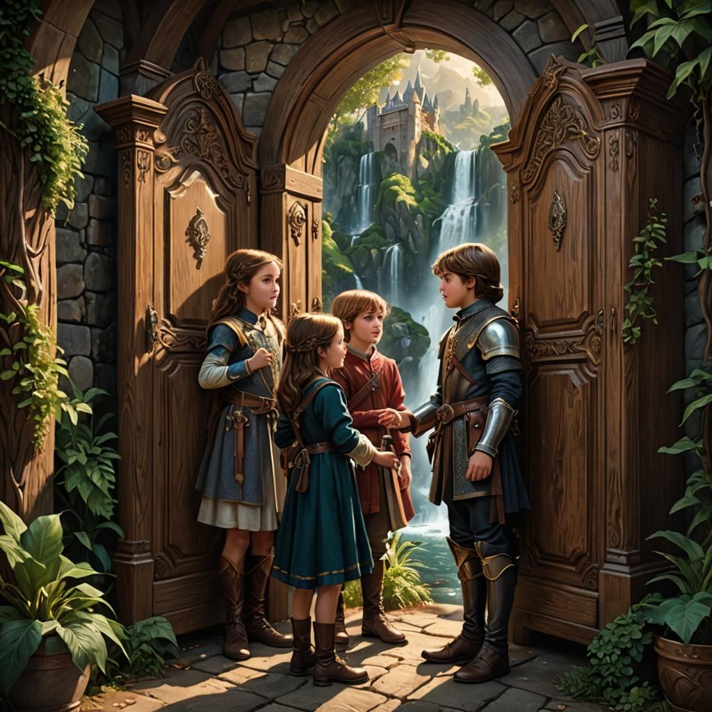 Fantasy World Revealed Through an Armoire