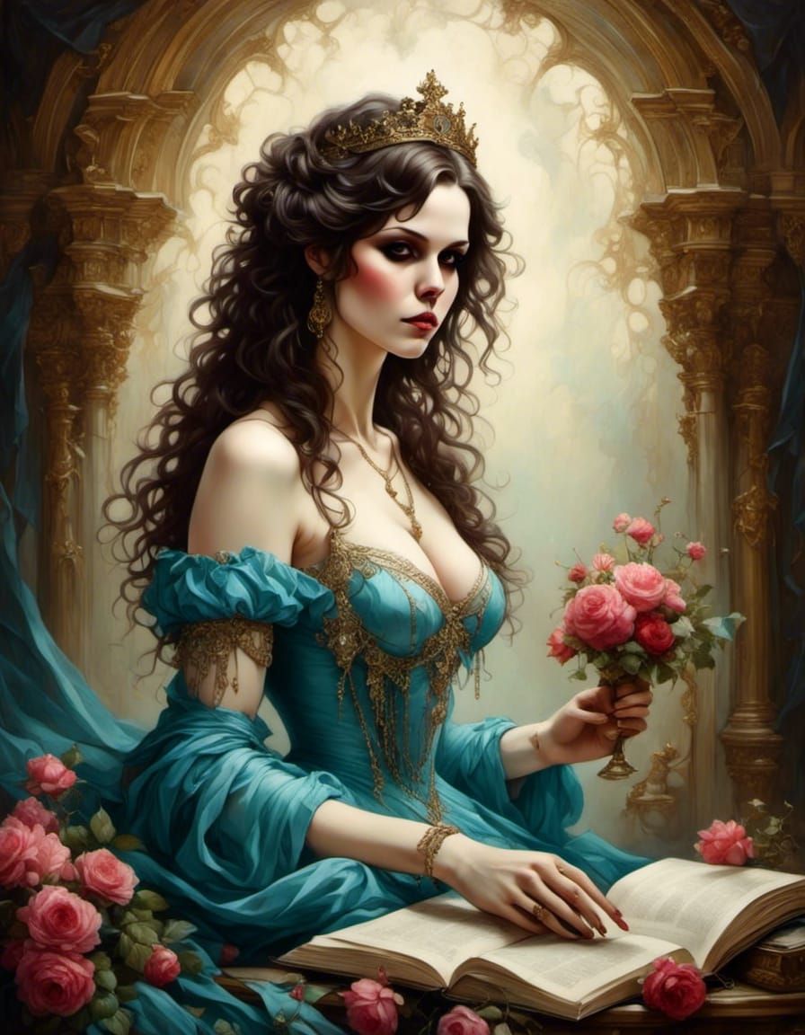 Fairy Princess in Painterly Digital Art Style