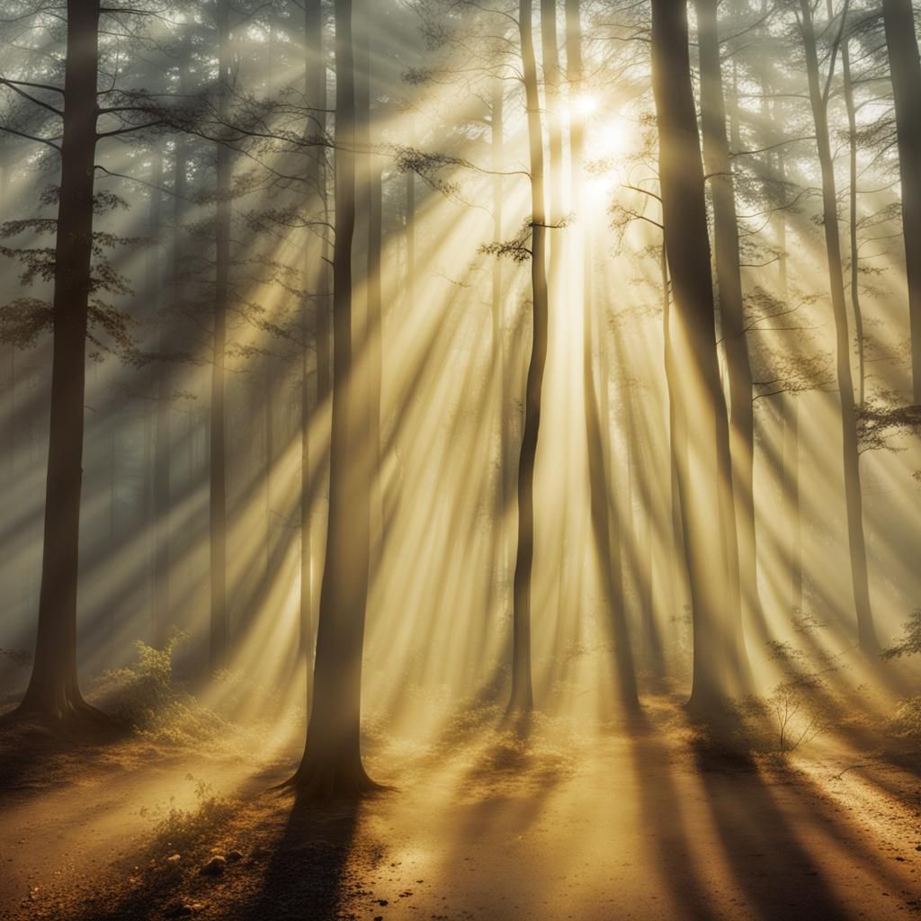Hazy Surreal Sunshine Rays