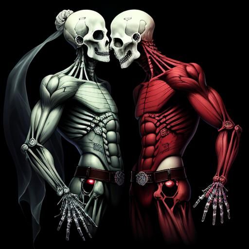 Homoerotic Ghosts Kiss in Haunted House