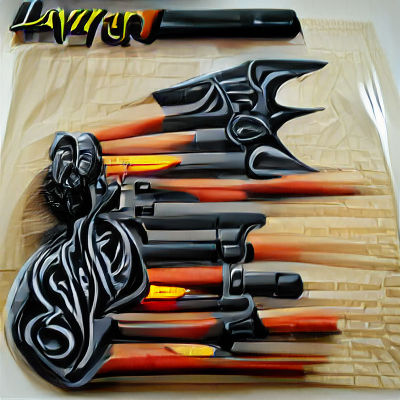 Ornate Quill Pen on Parchment