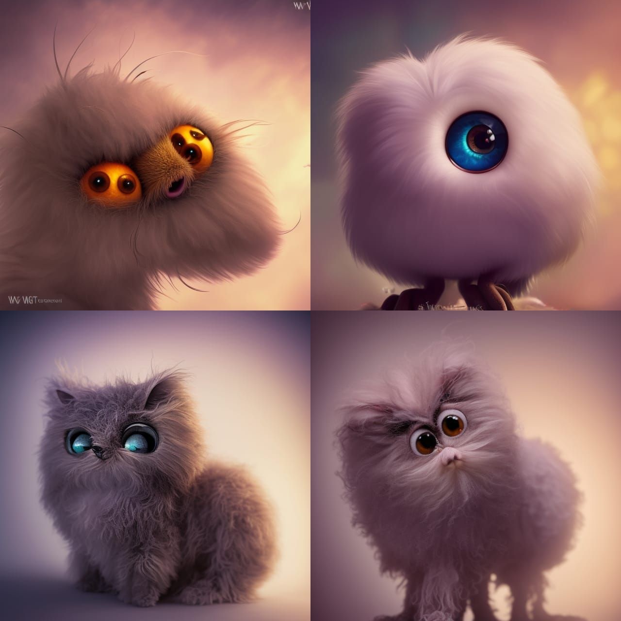 Adorable Fluffy Creature in Macro Photo