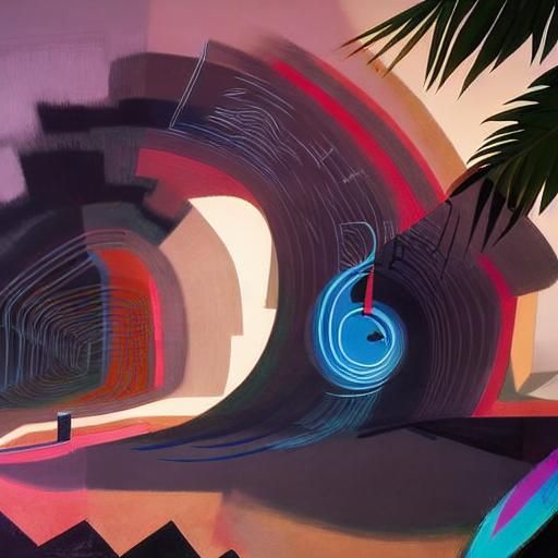 Ornate Graphic Score Inspired by Cave Paintings