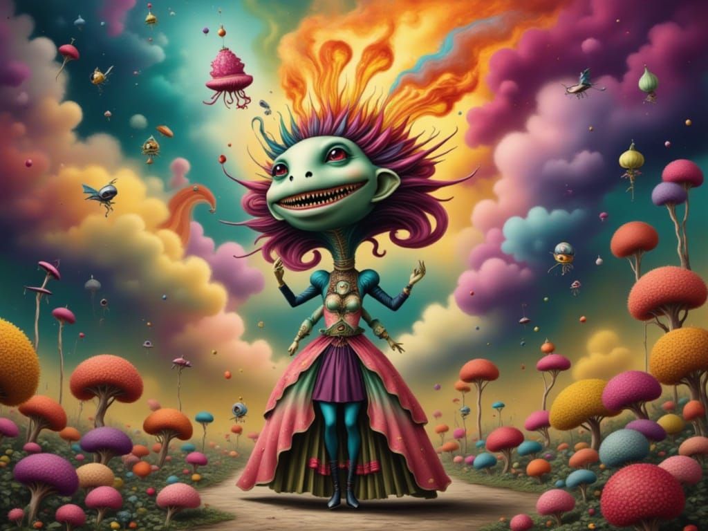 Alien Freak-Show Erupting: Pop Surreal Fantasy