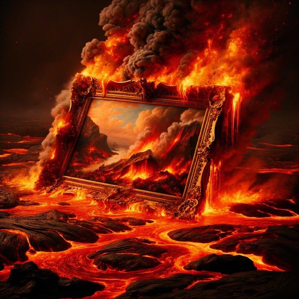 Art Consumed by Fire: A Digital Matte Painting