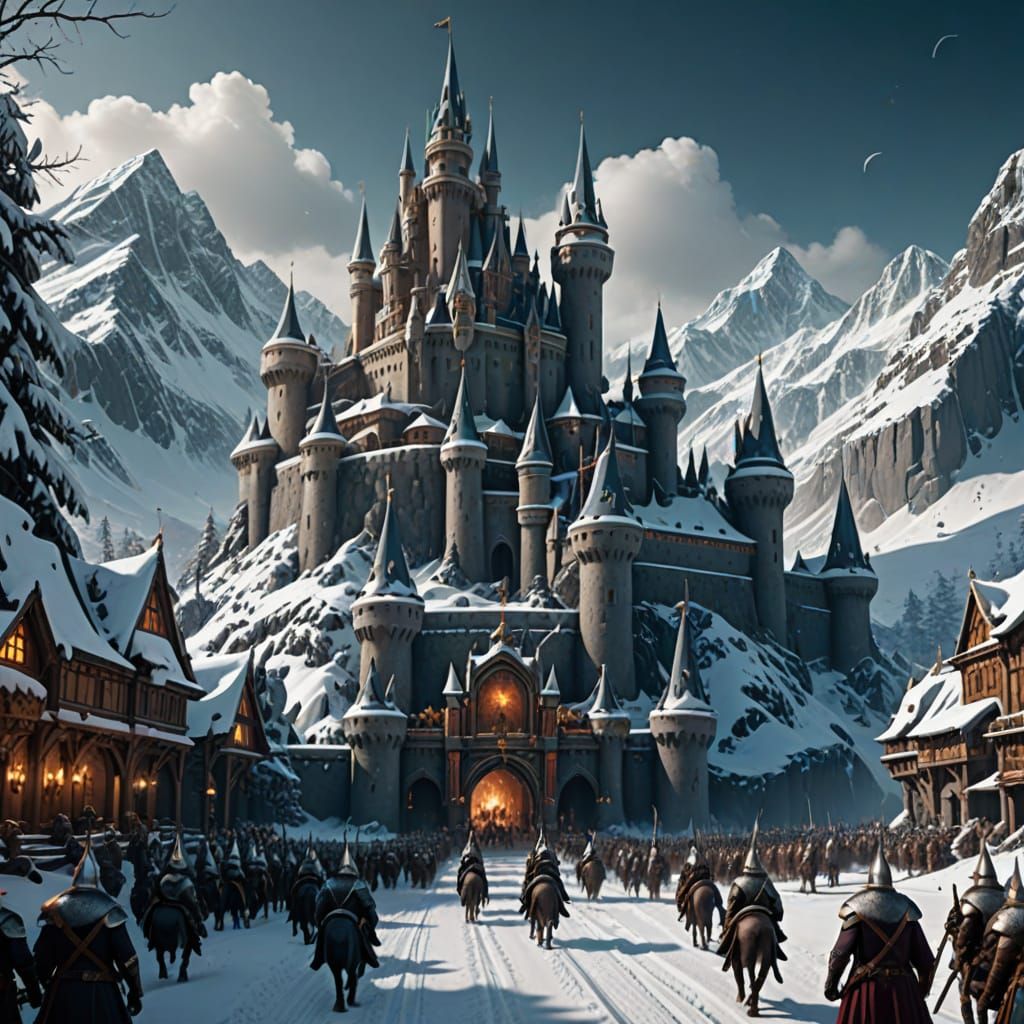 Winter Kingdom with all the Kings men on parade.