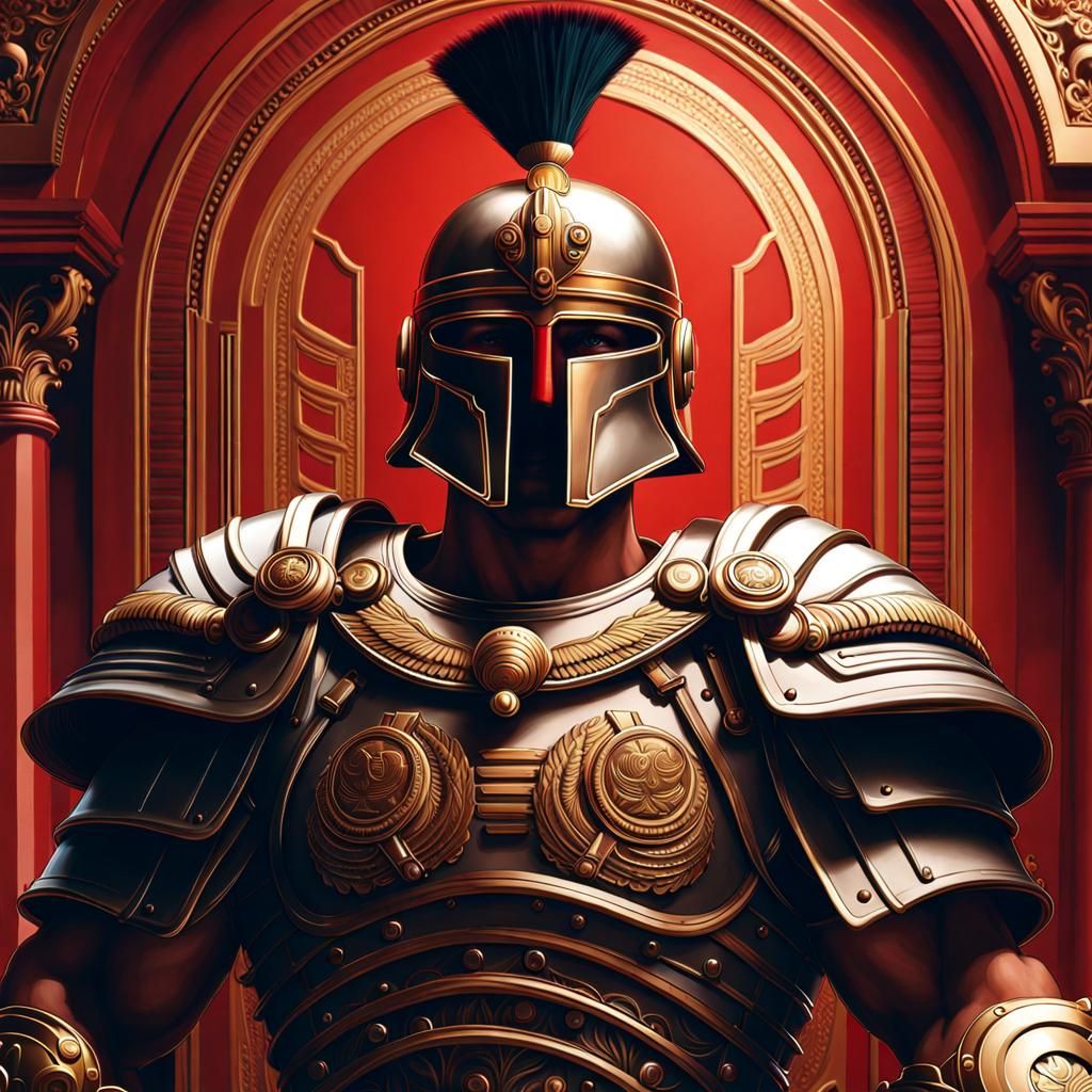 Roman Centurion in Anime Style