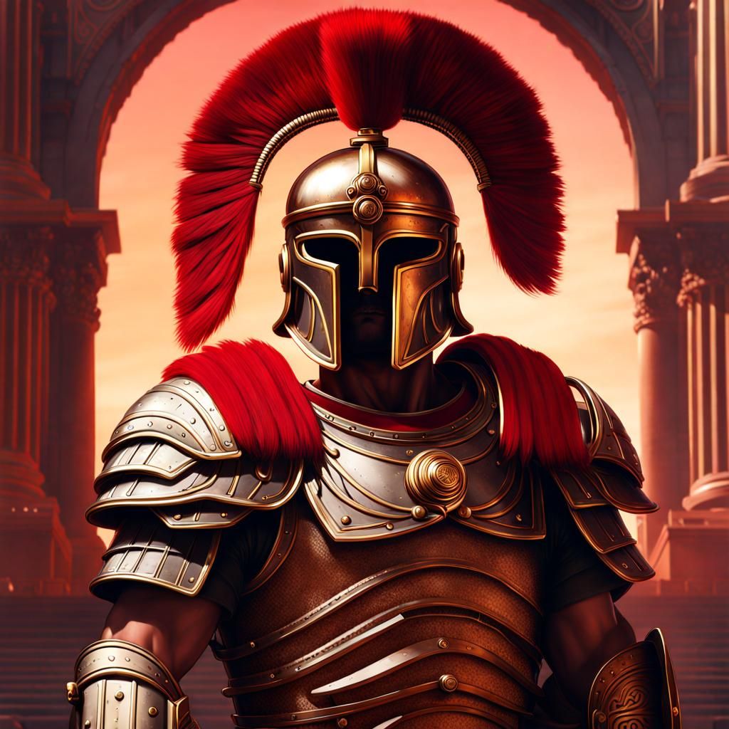 Roman Centurion in Anime Style