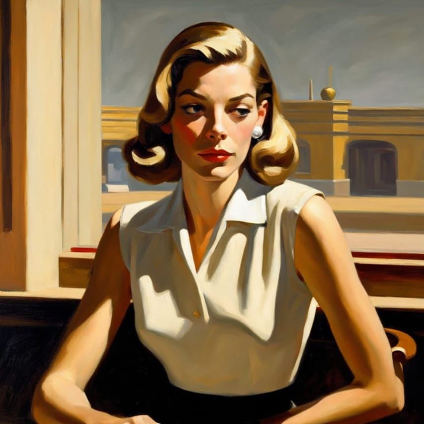 Impressionistic Portrait of a Lost Beauty