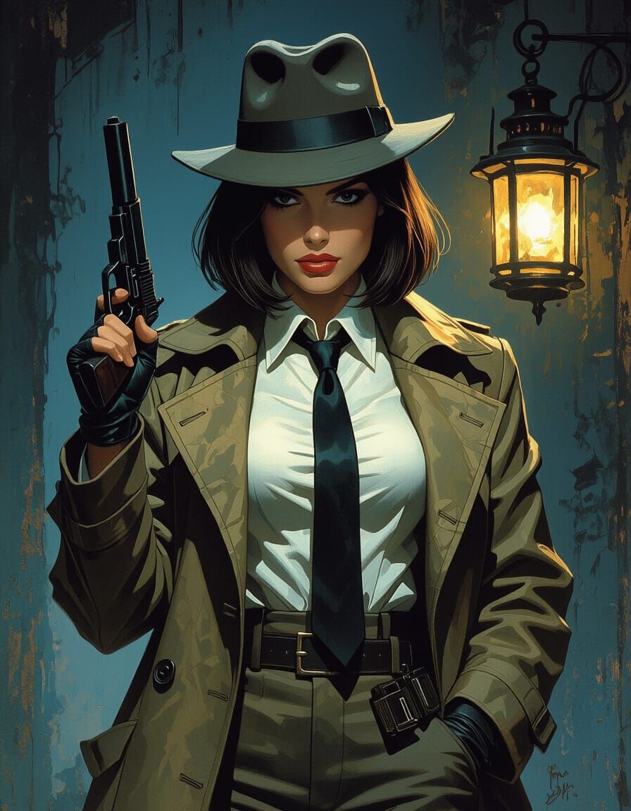 Detective in Gritty Post-Apocalyptic World