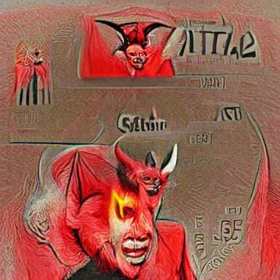 AI Interpretation of Satanic Figure