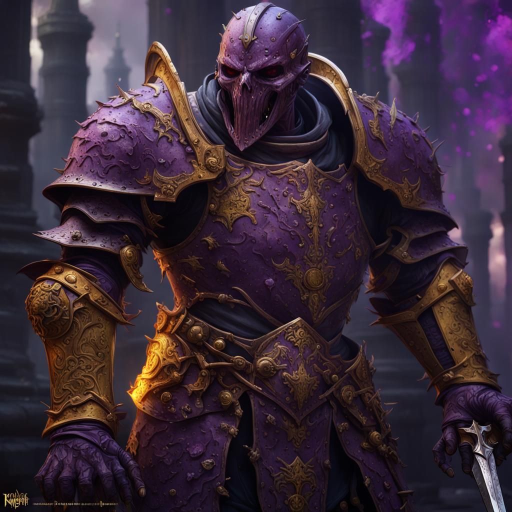 Zombie Knight in Dark Fantasy Style