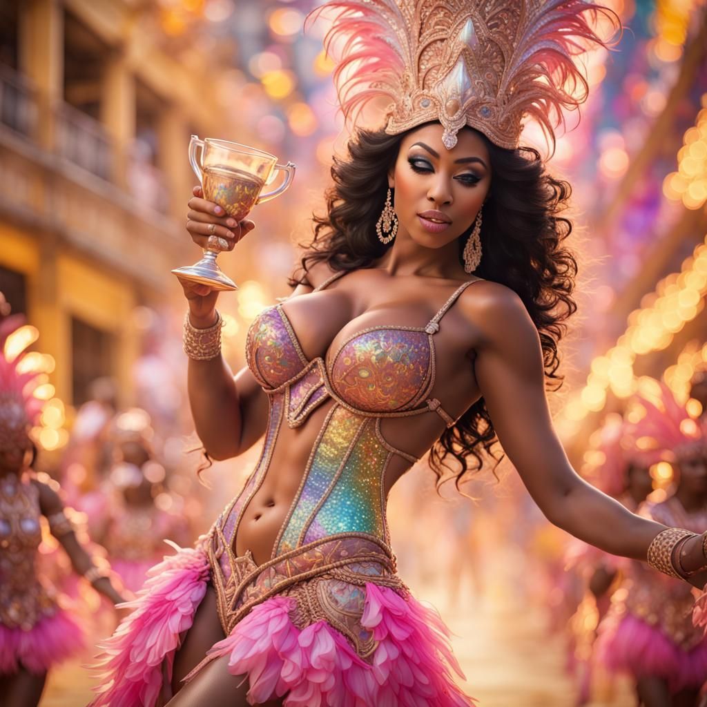 Rio Carnival Performer in Artistic Photography