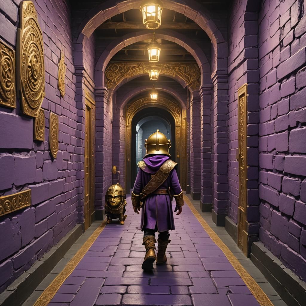 "You are going down a long corridor"...My version of Knightmare. "There is some sort of small dog-sized troll like creat...