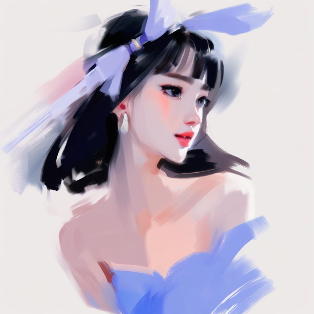 Wet Jelly Anime Eyes in Digital Smear Style