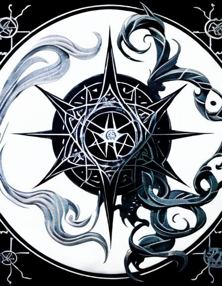 Ethereal Beauty Sigil: Eldritch Occult Design