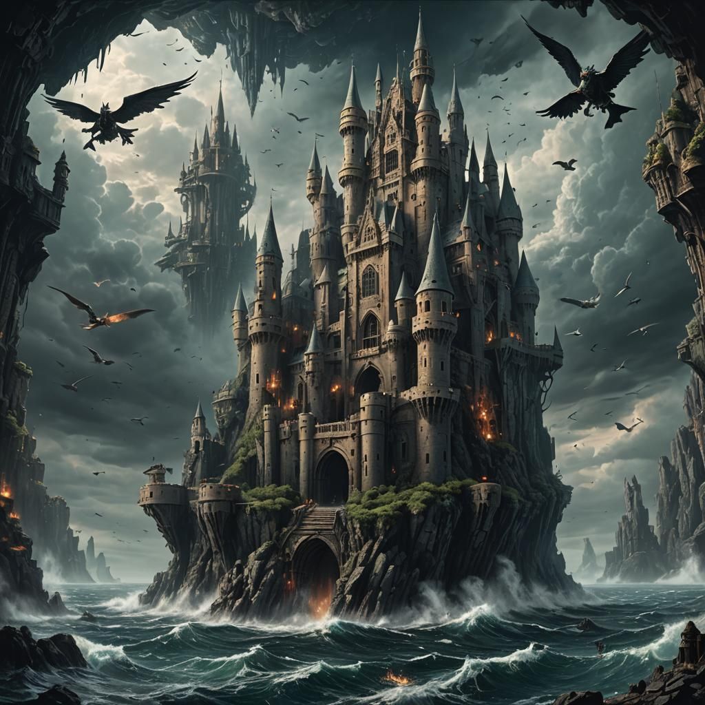 Mythical Castle Rises from the Sea