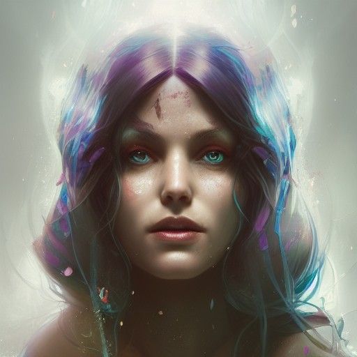 Enchantress Portrait in Hyperdetailed Digital Art Style