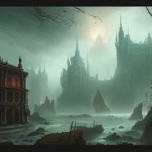Haunted Fantasy Concept Art in Deep Color