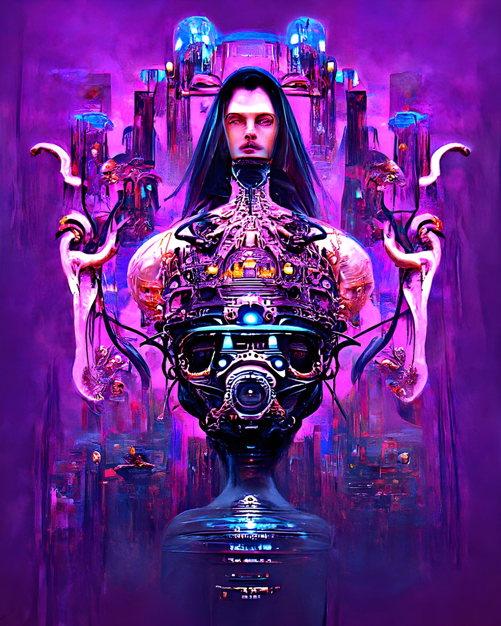 Handsome Cyberpunk King