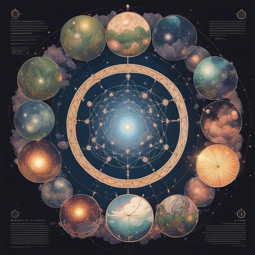 Anime Tattoo Design: Sacred Geometry of Universe