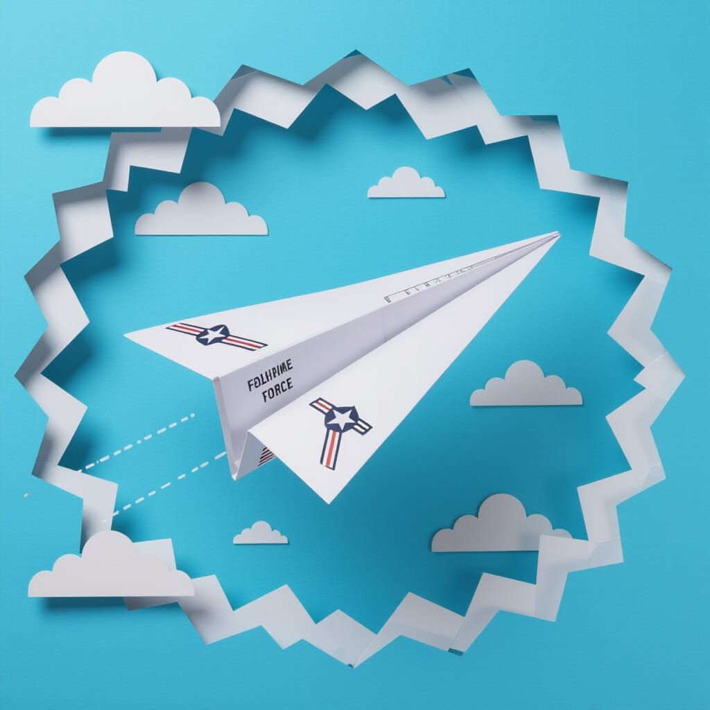 Air Force Paper Plane Takes Flight
