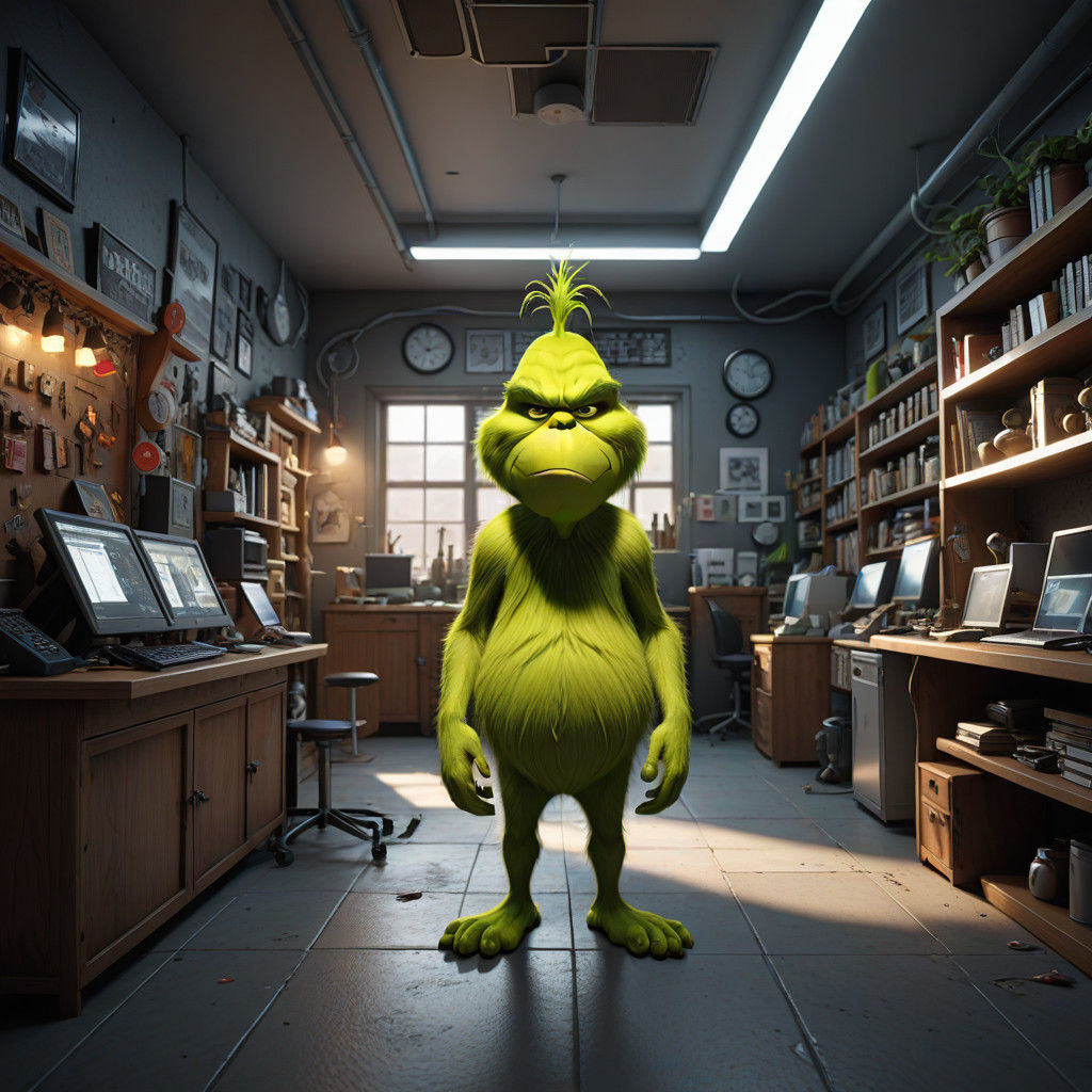 Grinch: Industrial Cyberpunk Christmas Chaos