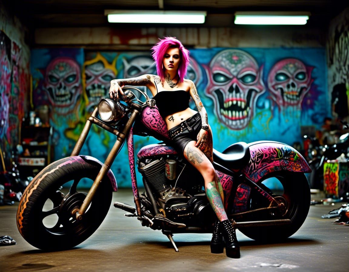 Punk biker